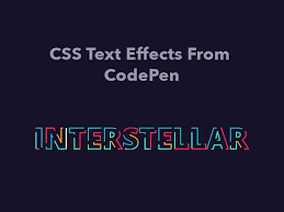 Download 40 Css Text Effects From Codepen 2018 Freebie Supply