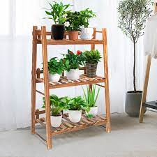 23 6 X12 2 X35 4 3 Tier Wooden Flower Plant Stand Flower Pot Bonsai Stand Plant Display Stand Rack Ladder Shelf Walmart Com In 2021 Plant Stand Indoor Outdoor Living Room Wooden Plant Stands