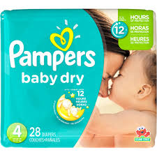 Pampers Baby Dry Diapers Size 4 28 Ct Disposable Diapers