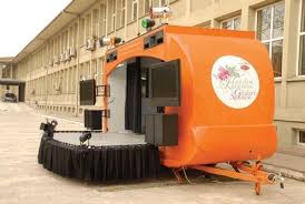 Mobile Stage Trailer On Behance Trailer Outdoor Stage Mobile Party