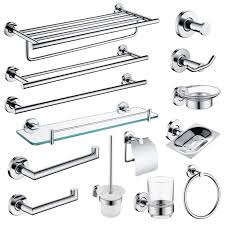 What kind of accessories do you need for a bathroom? Bathroom Accessories Stainless Steel Polish Towel Shop Logist