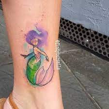 Creating various designs, such as illustrative realism, abstract, watercolor, pop culture, and anime. Watercolor Tattoo Artist Russell Van Schaick In Orlando Florida Aquarell Meerjungfrau Tattoo Aquarell Tattoos Abstraktes Tattoo