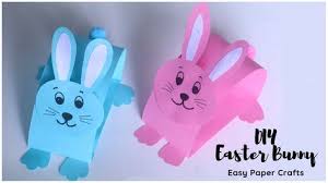 How To Make Easter Bunny Easy Paper Crafts For Kids Paper Rabbit Easy Youtube Easy Paper Crafts Rabbit Crafts Paper Crafts