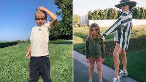 Reign rocked out wearing a white t. Kourtney Kardashian Not Okay As Son Reign Shaves Iconic Long Hair Off Metro News