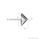 Фреза V-образная конусная DJTOL N2V62260 — купить в интернет ...