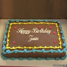 Happy Birthday Zain Cake Images This day is known as birthday which comes in everyone's life every year. happy birthday zain cake images