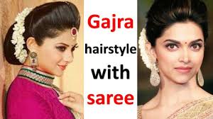 She was seen wearing this gorgeous scallop border off white saree by rahul mishra and guess what, she was sporting a sleek bun again. Easy Gajra Hairstyle With Saree Juda Hairstyle With Puff Simple Hairstyle Wedding Hairstyle Youtube