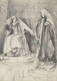 Rebecca And Rowena Illustration For Ivanhoe Ivanhoe Art Medieval Paintings