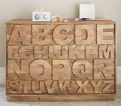 Pottery barn kids abc dresser the entire alphabet is carved into the . Abc Dresser Pottery Barn Kids Toy Storage Pottery Barn Kids Kids Room Furniture