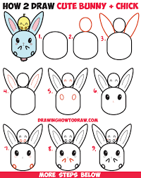 This kawaii bunny is very easy to draw. How To Draw A Rabbit Easy Step By Step For Beginners