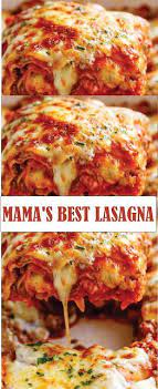 Mama S Best Lasagna Simple Recipes Food Network Recipes Recipes Easy Meals