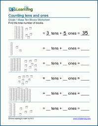 Twinkl updated the main version on 1 year ago. First Grade Math Worksheets Base 10 Blocks K5 Learning