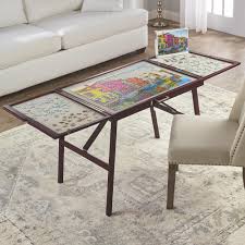 5 out of 5 stars. The Solid Wood Fold And Store Puzzle Table Hammacher Schlemmer