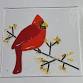 Fused Glass Cardinal Suncatcher event image