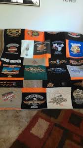 Harley Davidson Quilt From T Shirts From Around The World Side 2 Quilts Harley Davidson Davidson