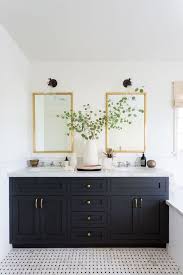 Black And White Checkered Bathroom Decor Choosing Bathroom Colors And Product For Remodel The Diy Playbook White Bathroom Paint White Bathroom Inspiration Black Cabinets Bathroom