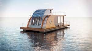Tiny houses are a popular choice for people interested in efficient living. Sail Away From It All In The Gorgeous Nautlius Houseboat
