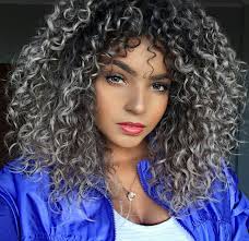 Beautiful Black Women Curly Hair Styles Curly Hair With Bangs Grey Curly Hair
