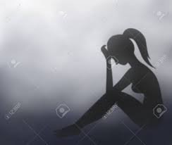 Feel free to explore, study and enjoy paintings with paintingvalley.com Digital Painting Woman Sad And Depressed Feeling Sitting With Stock Photo Picture And Royalty Free Image Image 82879488