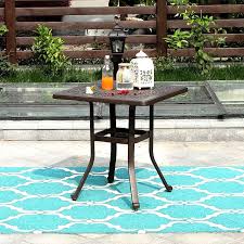 Shop this collection (76) $ 269 00. Sophia William Outdoor Patio Dining Table Square Modern Cast Aluminum Outdoor Furniture Dining Table With Umbrella Hole On Sale Overstock 31096038