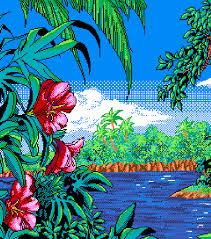 Digital Tropical Pixel Art Minecraft Pixel Art Art