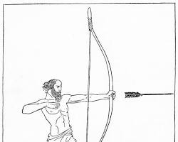 Image of Odyssey Book 21 classical art Penelope's Archery Contest and Bow