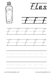 Letter F Letters Leren Herkennen En Schrijven Alfabet Printbladen A T M Z Alfabet Werkbladen Kleuterschool Alfabet Schrijflessen