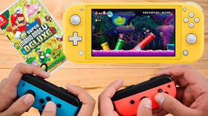 Plus, you can access voice chat with friends and cloud backup for your save data. New Super Mario Bros U Deluxe Multiplayer Gameplay On Nintendo Switch Lite Youtube