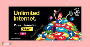 Dan setelah paket aktif, kamu paket ini juga tidak diperpanjang otomatis. 4 Paket Internet Tri Unlimited Tanpa Kuota 24jam Rp 3000