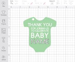 Show off your crafting, sewing and painting skills while welcoming the new baby with love and cheer. Diy Baby Shower Favor Cricut Print Then Cut That S What Che Said