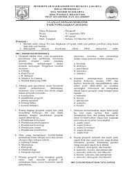 Documents similar to kisi soal geo pts kelas x kurikulum 2013. Soal Uts Geografi Kelas X Pdf