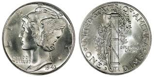 1943 D Mercury Silver Dime Coin Value Prices Photos Info