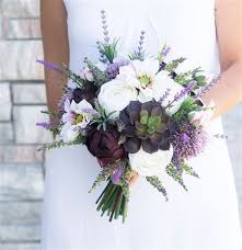 Find large silk flower arrangements. Wedding Bouquet Silk Flower Bridal Bridesmaid Plum Purple Lavender Eggplant Home Garden Flowers Petals Garlands
