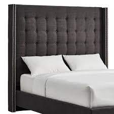 Queen headboards range from 60 inches wide to 63 inches wide on average and have an average height of 48 inches. Queen 65 Madison Wingback High Headboard Charcoal Inspire Q Target