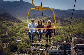 Vintage 1950's top of chair lift, gatlinburg ski resort tennessee tn post card. Go To The Sky Lift Review Of Gatlinburg Skylift Park Gatlinburg Tn Tripadvisor