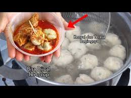 Detail Cara Membuat Bakso Pentol Kuah Kari Ala Abang Abang Part 1 Youtube Makanan Resep Masakan Resep