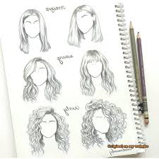 Hair drawing tutorial 10 trendy hairstyles. Kunst Zeichnungen How To Draw Straight Wavy Curly Hair Different Sides Angles Perspectives Views O Artdrawings Best Art Pins Curly Hair Styles How To Draw Hair Wavy Curly Hair