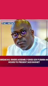 The Rivers State House of Assembly has given Governor Siminalayi Fubara 48  hours to present the 2025 Appropriation bill., Click the link in the bio to  watch the full video., #tvcnews , #fubara , ...