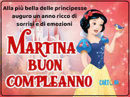 Buon Compleanno Martina Con Biancaneve Cartoni Animati