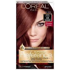 Permanent Hair Color, Dark Auburn 4R