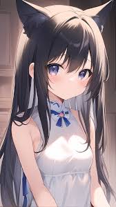 Hình nền : miêu nữ, tai mèo, ai art, tóc đen, trang phục, theo chiều dọc, Anime cô gái, tóc dài 900x1600 - haitan - 2214936 - Hình nền đẹp hd - WallHere