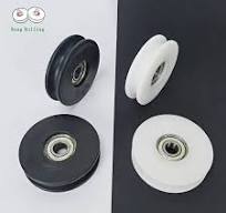 6pcs 2inch U * Plastic Coated Bearings 608RS, POM Plastic Pulley Roller,  Door And Window Drawer Pulley, Nylon Wheel With Bearing 608, Plastic *  Wheel, ...