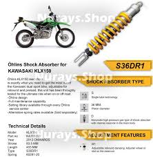 Business, log & schedule templates, proposals. Ohlins S36dr1 Rear Mono Shock Absorber For Kawasaki Klx 140 150 D Tracker 150 Ebay