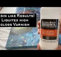 Liquitex high gloss varnish, achieve resin looking results!