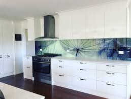 custom printed glass kitchen
