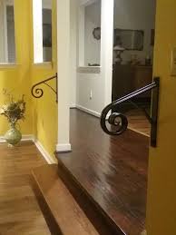 Notice the last picture has 3. 1 Or 2 Step Small Style Stair Handrail Solid Steel Railing Wrought Iron Metal Hand Rail Sturdy Victorian In 2021 Stair Handrail Indoor Railing Step Railing