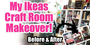 Ikea furniture can be turned into wonderful craft room tables and desks that are affordable, customizable, and full of storage! My Ikea Kallax And Alex Desk Craft Room Makeover Artsy Fartsy Life