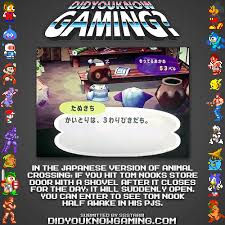 Did You Know Gaming Animal Crossing Animal Crossing Game Animal Crossing Tom Nook