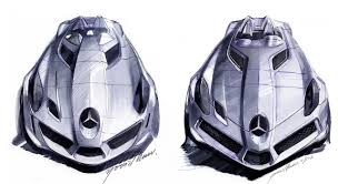 Mercedes Benz Slr Stirling Moss Design Sketch Benz Mercedes Mercedes Benz