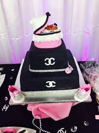 Chanel Baby Shower Party Ideas Photo 4 Of 7 Chanel Baby Shower Baby Shower Cakes Girl Shower Themes